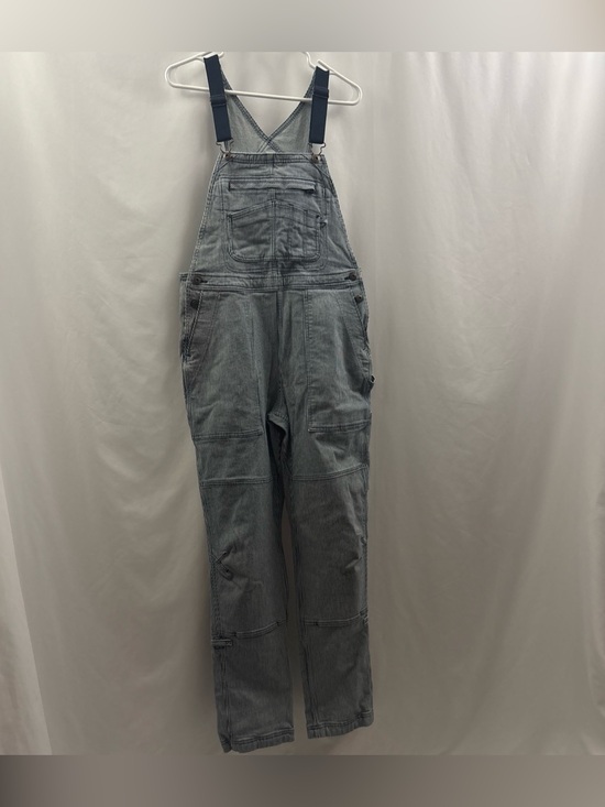 Duluth Trading Co Pants - Duluth Trading Women's Hickory Blue White Striped Bib Overalls Sx31 Gardening